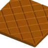 Stampo Policarbonato Tavoletta di Cioccolato Quadrata a Quadretti 60 g – 2 Cavità 10×10cm