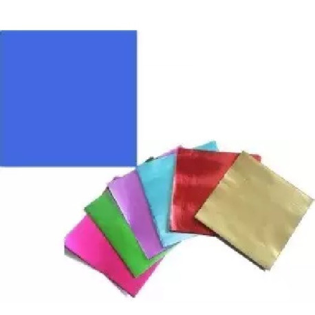 Incarti Blu Royal per Cioccolatini 10×10cm (120 Pz) – Formatelli in Alluminio (Non Accoppiati)