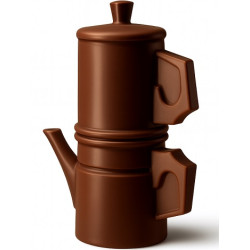 Stampo Caffettiera Napoletana di cioccolato (15×10,5cm) – in Policarbonato Professionale