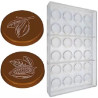 Stampo Cioccolatini Cialda Tonda con Cabosse in Policarbonato – 24 Cavità Professionali Ø29×Hmm, 3g