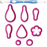 Kit Tagliapasta Primavera Decora – Set 8 Stampi in Plastica + 1 Tool per Fiori e Decorazioni