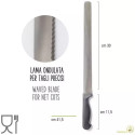 Coltello Seghettato Decora (30cm) – Multiuso a Lama in Acciaio Inox e Manico Ergonomico in Plastica