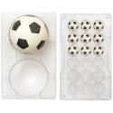 Stampo in Policarbonato Pallone da Calcio – 18 o 2 Cavità Ø2,5 / Ø12cm (Decora)