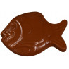 Stampo Pesce Palla di Cioccolato (60g) – Policarbonato Professionale, 2 Cavità (73×95mm)