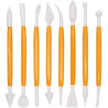 Set di 8 Attrezzi per Decorare Torte – Strumenti per Modellare Pasta di Zucchero, Fondente e Cake Design