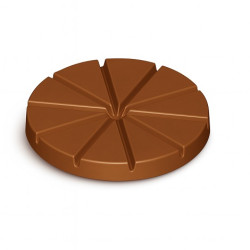 Stampo in Policarbonato per Tortino di Cioccolato a Spicchi (100g) – 2 Cavità Professionali Tonde (Ø10×H1,2cm)