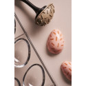 Kit Silikomart Uovo 01‑P in Tritan + Choco Stamp E – Stampo 24 Cavità con 4 Timbri in Silicone Pasquali