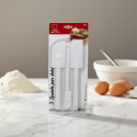 Set 3 spatole in plastica per pasticceria