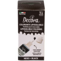 Colorante Alimentare Liquido Liposolubile Nero Decora (15 g) | Ideale per Cioccolato, Panna e Creme Grasse