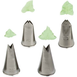 Cornetti Foglia Decora in Acciaio Inox | Beccucci per Foglie