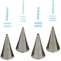 Beccuccio Decora Cornetto Tondo – Inox Professionale per Decorazioni Sottili