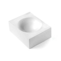 Zuccotto 115 Silikomart: stampo in silicone bianco Tortaflex per zuccotti o parrozzi ø115xh57 mm
