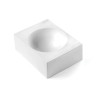 Zuccotto 115 Silikomart: stampo in silicone bianco Tortaflex per zuccotti o parrozzi ø115xh57 mm