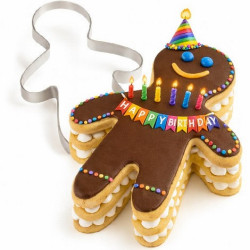 Sagoma Bimbo Decora – Fascia in Acciaio Inox per Semifreddi e Torte 21×28×H4,5 cm