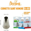 Cornetto Decora N. 480 | Beccuccio Speciale in Acciaio Inox per Saint Honore’ Ø2,5×4cm