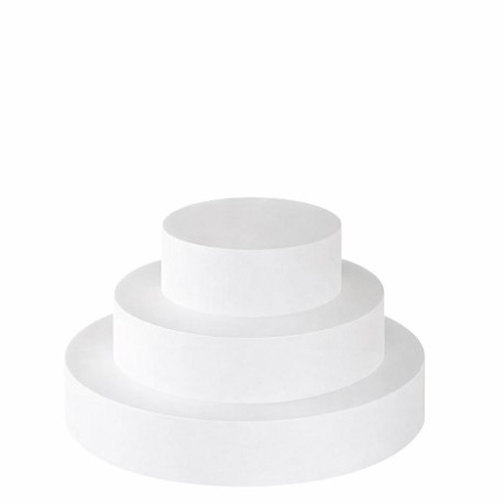 Disco in Polistirolo Alto 5 cm (Ø10–35cm) per Dummy Cake e Torte Scenografiche