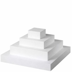 Base in Polistirolo Quadrata H5cm – Dummy Cake da 15 a 35cm