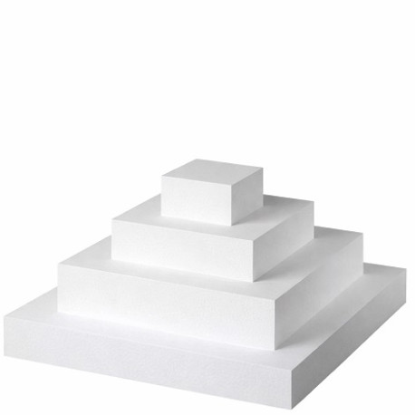 Base in Polistirolo Quadrata H5cm – Dummy Cake da 15 a 35cm