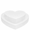 Cuore in Polistirolo H5cm | Basi Dummy Cake larghe da 15 a 30 cm