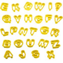 Tagliapasta Lettere e Numeri Piccoli (2cm) – Set 36 Taglia-Biscotti in Plastica Decora
