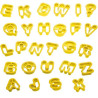 Tagliapasta Lettere e Numeri Piccoli (2cm) – Set 36 Taglia-Biscotti in Plastica Decora