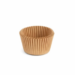 Pirottini Mini Bon Bon Avana Naturale in Carta Forno (Ø2×H1,5cm) – Per Cottura e Porta Confetti (1000 Pz)