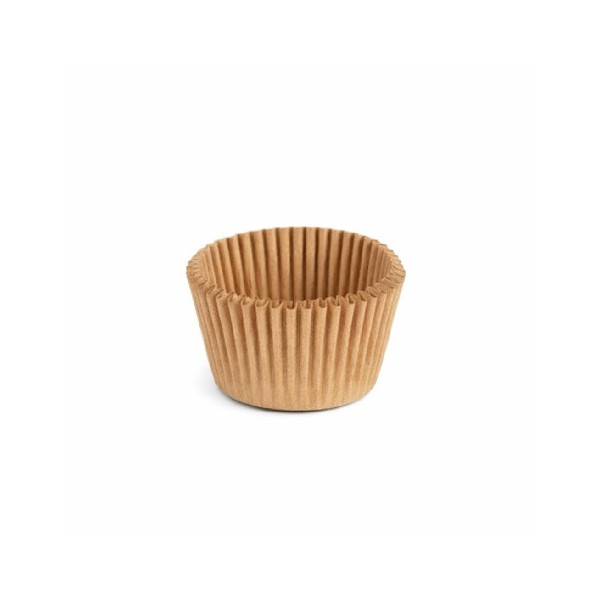 Pirottini Mini Bon Bon Avana Naturale in Carta Forno (Ø2×H1,5cm) – Per Cottura e Porta Confetti (1000 Pz)