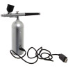 Aerografo Portatile per Colori Idrosolubili (5/20ml) Airbrush Decora – Compressore ad Aria Ricaricabile in Metallo