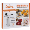 Aerografo Portatile per Colori Idrosolubili (5/20ml) Airbrush Decora – Compressore ad Aria Ricaricabile in Metallo