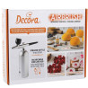Aerografo Portatile per Colori Idrosolubili (5/20ml) Airbrush Decora – Compressore ad Aria Ricaricabile in Metallo