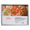 Teglia rettangolare bassa per biscotti e pizza Decora in alluminio anodizzato da 30x40xh2,5 cm
