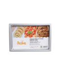 Teglia rettangolare bassa per biscotti e pizza Decora in alluminio anodizzato da 17,8x28xh2,5 cm