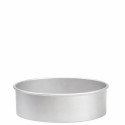 Teglia Tonda Liscia con Bordi Dritti Decora (Ø10/40cm) – Alluminio Anodizzato (H10cm) | Per Torta Americana a Strati