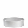 Teglia tonda liscia per torta americana in alluminio anodizzato alta 10 cm e larga 10 cm da Decora