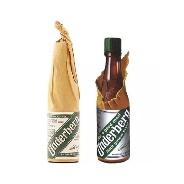 Amaro Underberg Mignon 2cl 44% – Liquore Digestivo alle Erbe in Bottiglie Vetro e Cartapaglia