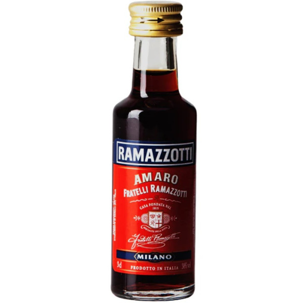Amaro Ramazzotti Mignon 3cl 30% – Liquore alle Erbe in Bottiglia di Vetro