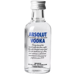 Vodka Absolut Mignon 5cl 40% –  Vodka Premium Svedese Classica in Vetro