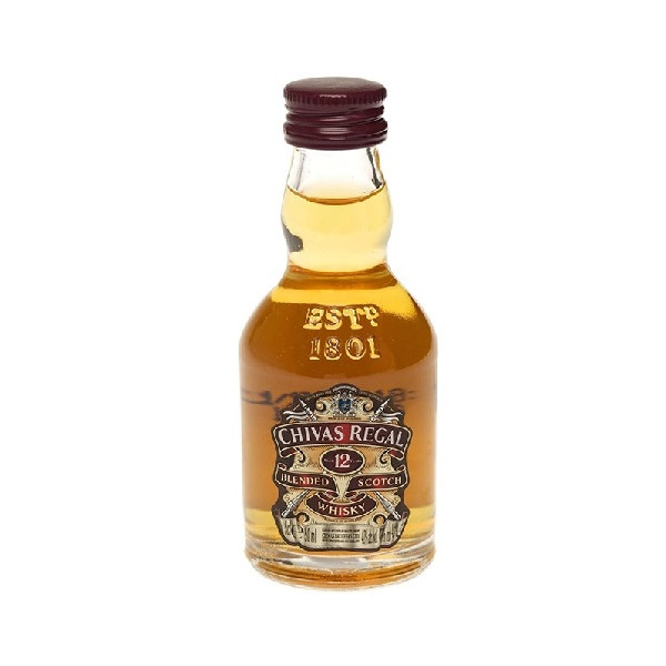 Chivas Regal Mignon 5cl 40% – Whisky Scozzese in Vetro Invecchiato 12 Anni