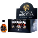 Vecchia Romagna Etichetta Nera Mignon 3cl 38% Vol. – Brandy in Bottiglia Triangolare di Vetro