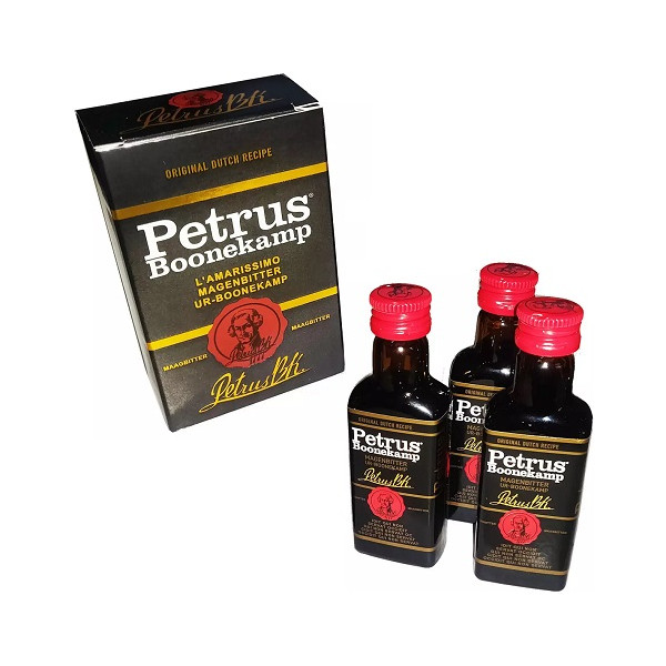 Amaro Petrus Mignon 2cl 45% Astuccio (3 Pz) – Liquore alle Erbe Senza Zuccheri in Vetro