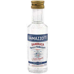 Sambuca Ramazzotti Mignon 3cl in Vetro – Liquore all'Anice Stellato ed Erbe 38%