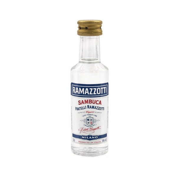 Sambuca Ramazzotti Mignon 3cl in Vetro – Liquore all'Anice Stellato ed Erbe 38%