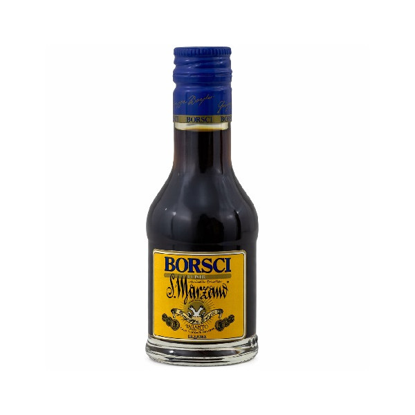 Amaro Elisir San Marzano Borsci Tappo Blu Mignon 3cl 38% – Liquore alle Erbe in Bottiglia Vetro