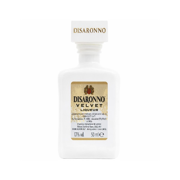 Disaronno Velvet Mignon 5cl 17% – Crema Bianca a Base di Amaretto Disaronno Originale