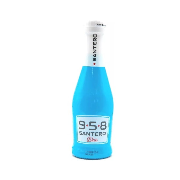 Santero 958 Blue Baby 20cl 6,5 % – Spumante Semi Dolce in Bottiglia di Vetro Blu