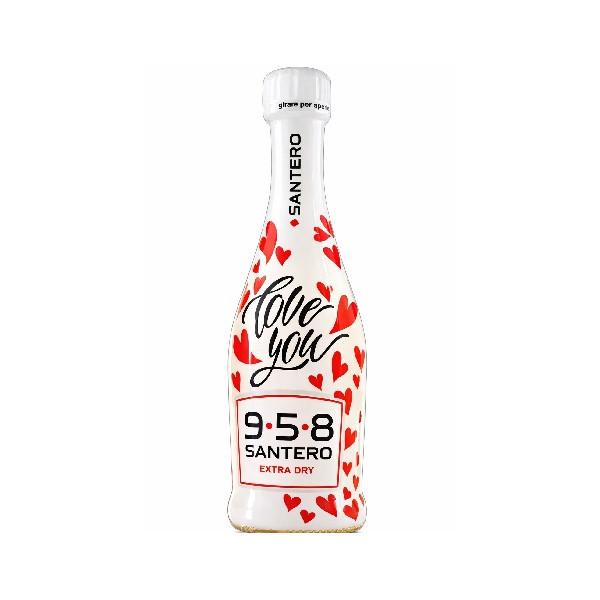 Santero 958 Love Baby 20 cl 11,5 % – Spumante Extra Dry Piemontese in Bottiglia Bianca