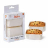 Pirottini Mini Plumcake in Carta Forno Bianca Decora (8×5×H3,2cm) – Per Dolcetti Monoporzione (36 Pz)
