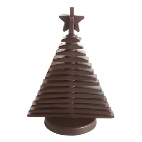 3D Tree Choc - Kit Silikomart: Stampo Silicone per Albero di Natale 3D in Cioccolato