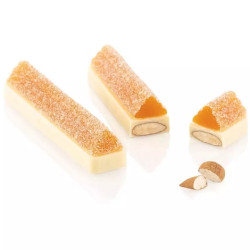 Kit Bar Tronco Silikomart Chocado: Stampo Tritan + Stampo Silicone | 8 Barrette 12×2,5×h1cm