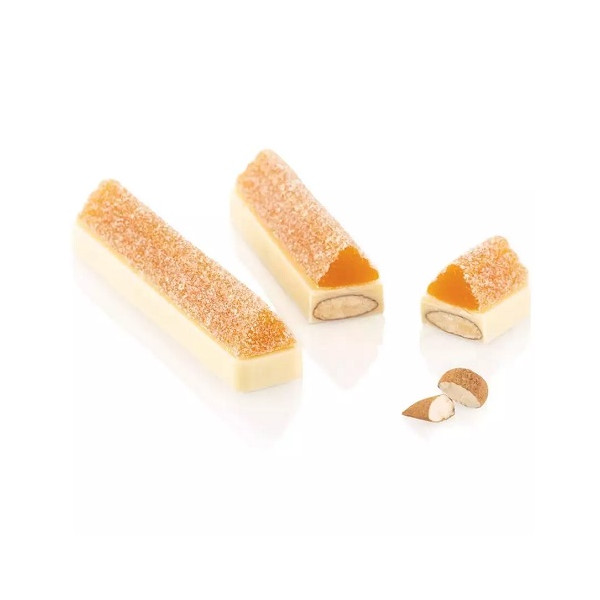 Kit Bar Tronco Silikomart Chocado: Stampo Tritan + Stampo Silicone | 8 Barrette 12×2,5×h1cm